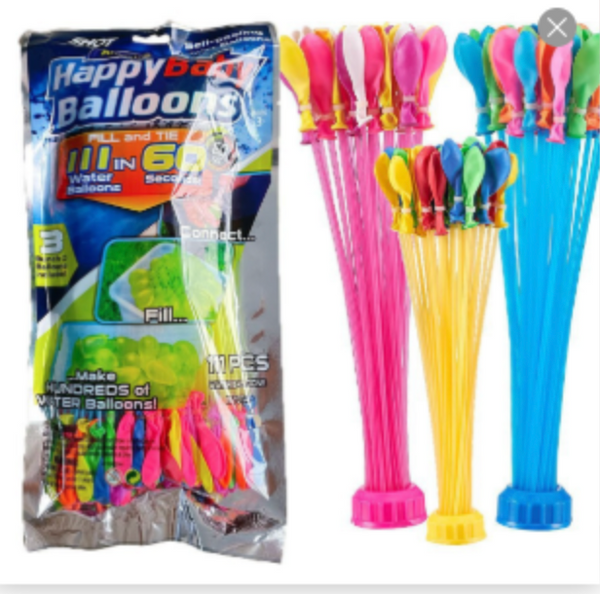 Self-Tying Water Balloons β 111 Pack, Fill & Go