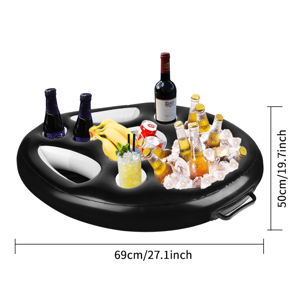 Pineapple Pool Drink Holder & Floating Snack Tray