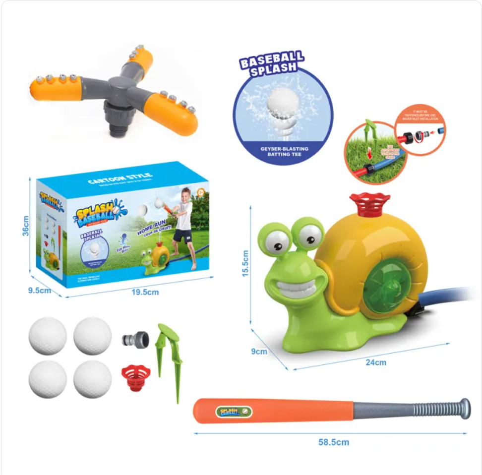 Water Sprinkler Baseball T For Kids